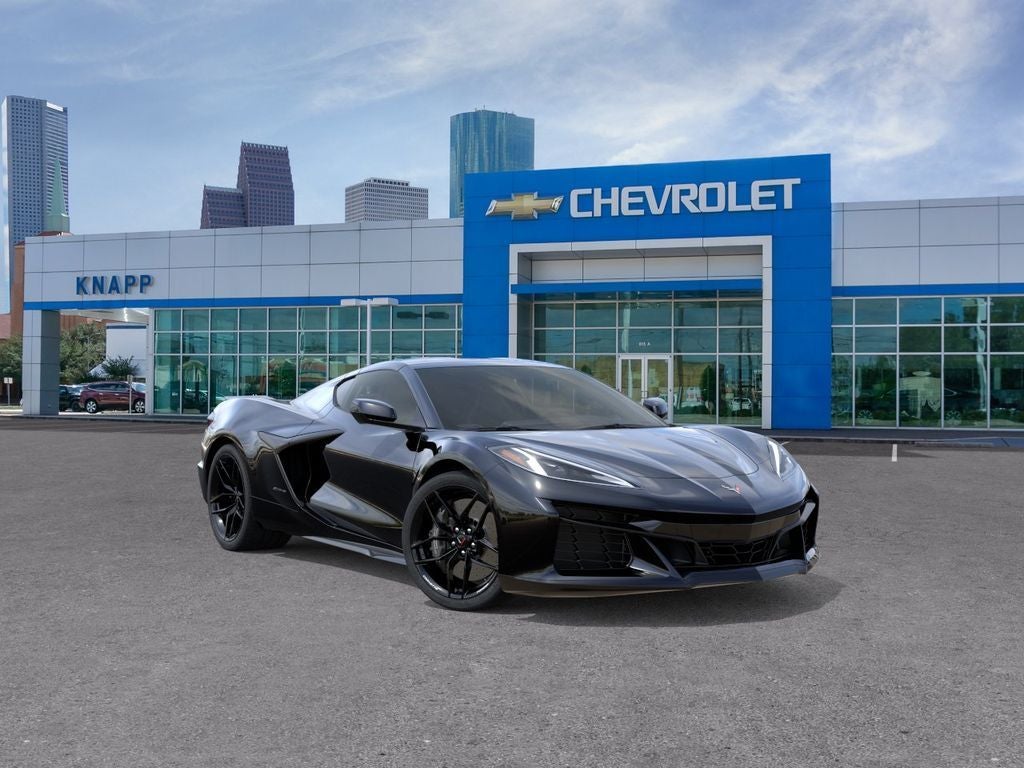 2026 Chevrolet Corvette 1LZ in Black — front three-quarter view