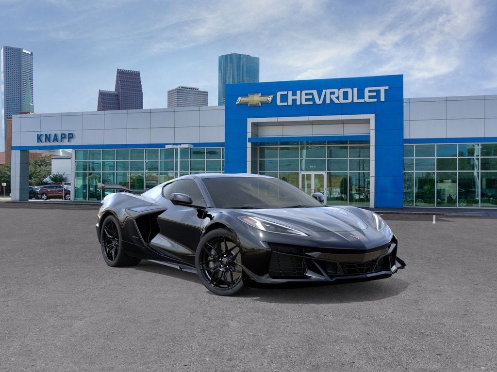 2026 Chevrolet Corvette 3LZ in Black — front three-quarter view
