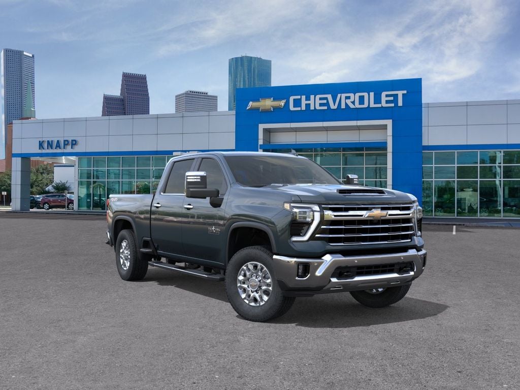2026 Chevrolet Silverado 2500HD LTZ in Cypress Gray — front three-quarter view