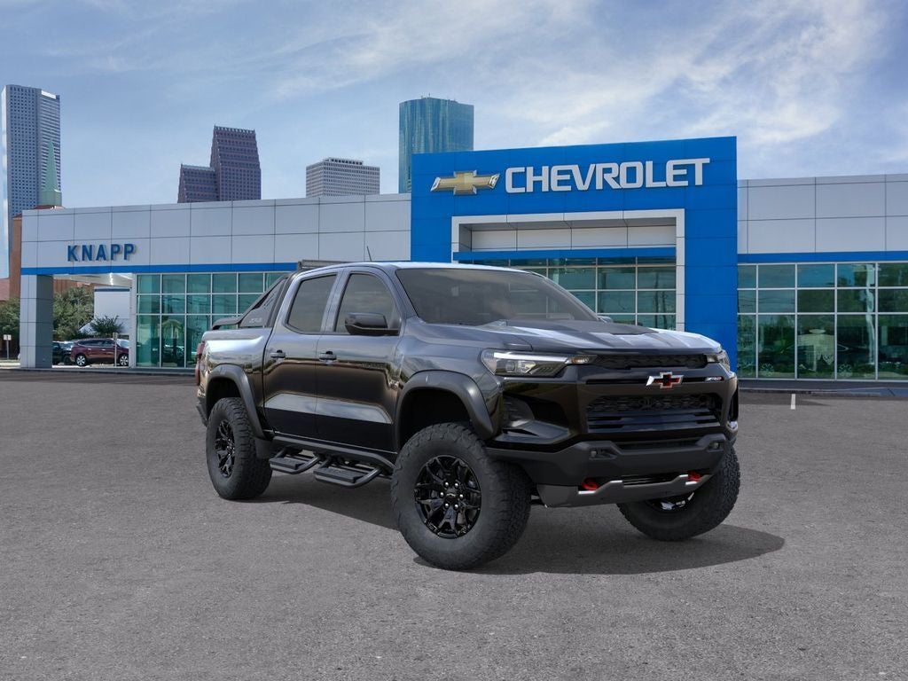 2026 Chevrolet Colorado 4WD ZR2 in Black — front three-quarter view