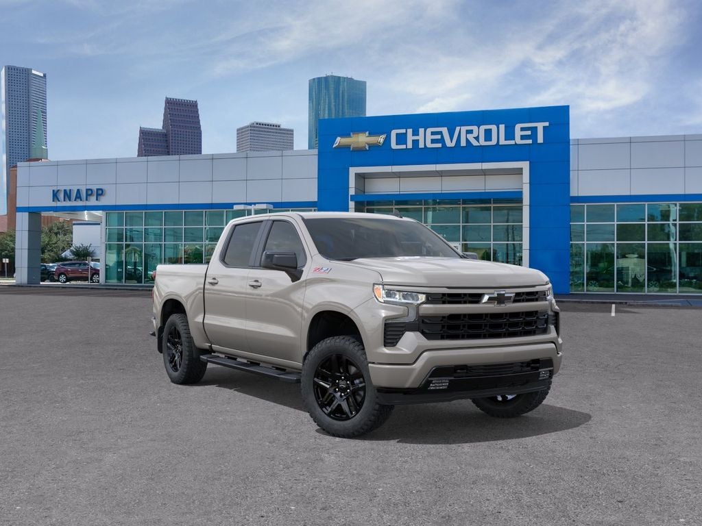 2026 Chevrolet Silverado 1500 RST in White Sands — front three-quarter view