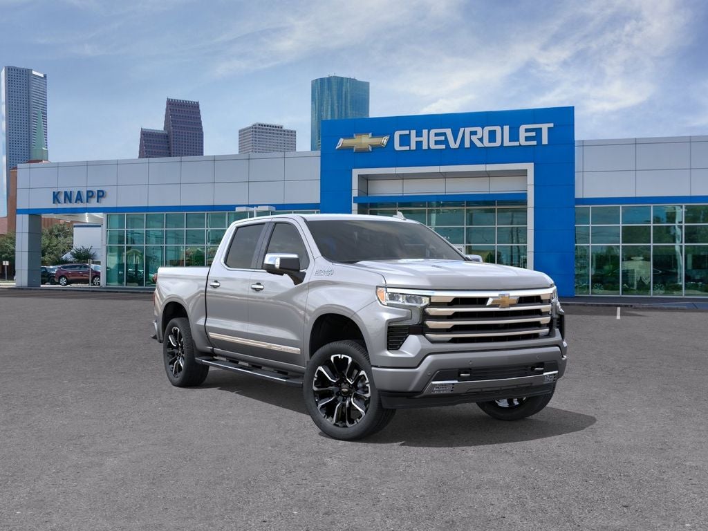 2026 Chevrolet Silverado 1500 High Country in Sterling Gray Metallic — front three-quarter view