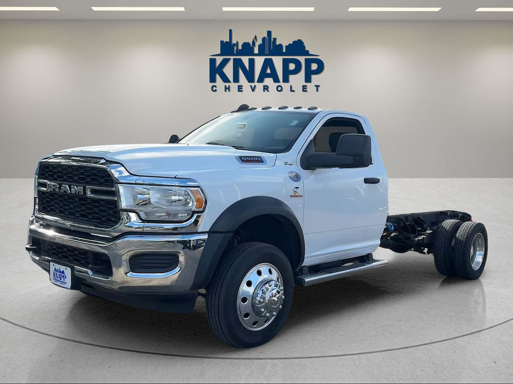 2024 RAM 5500 Chassis Cab Tradesman in Bright White Clearcoat — front three-quarter view