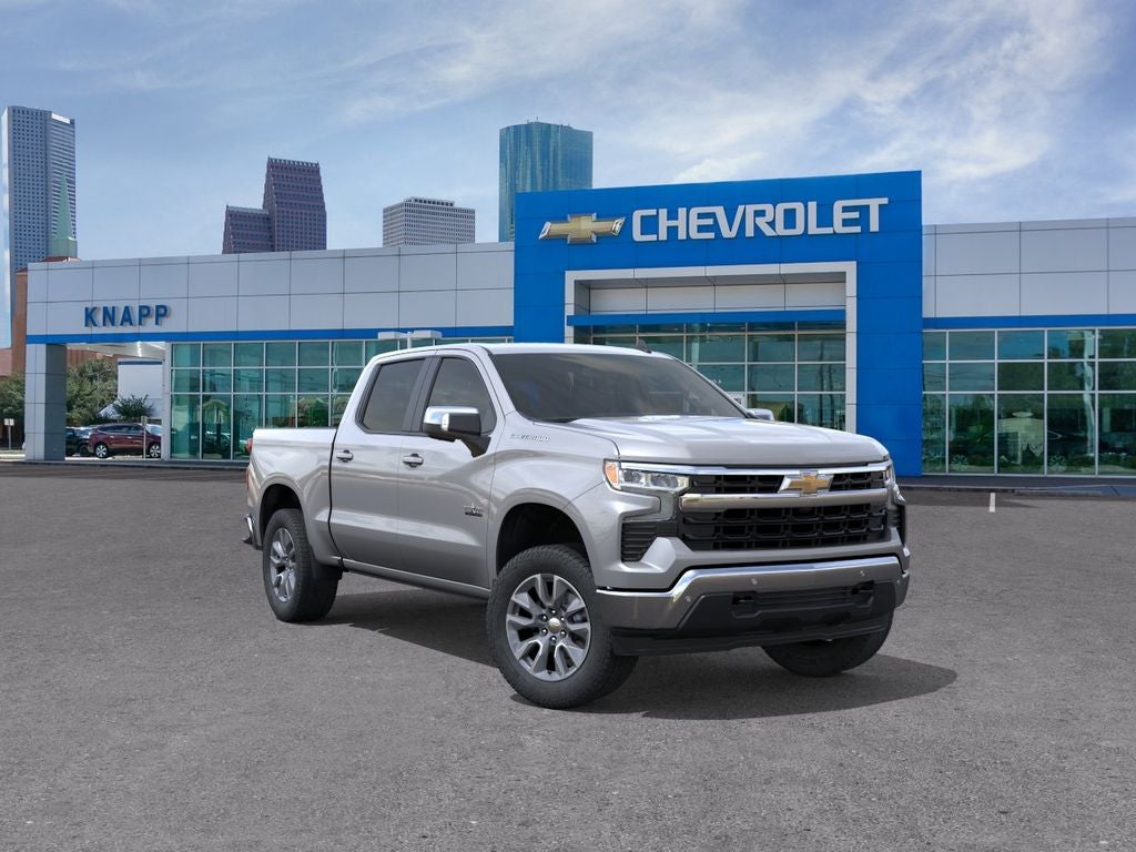 2026 Chevrolet Silverado 1500 LT in Sterling Gray Metallic — front three-quarter view