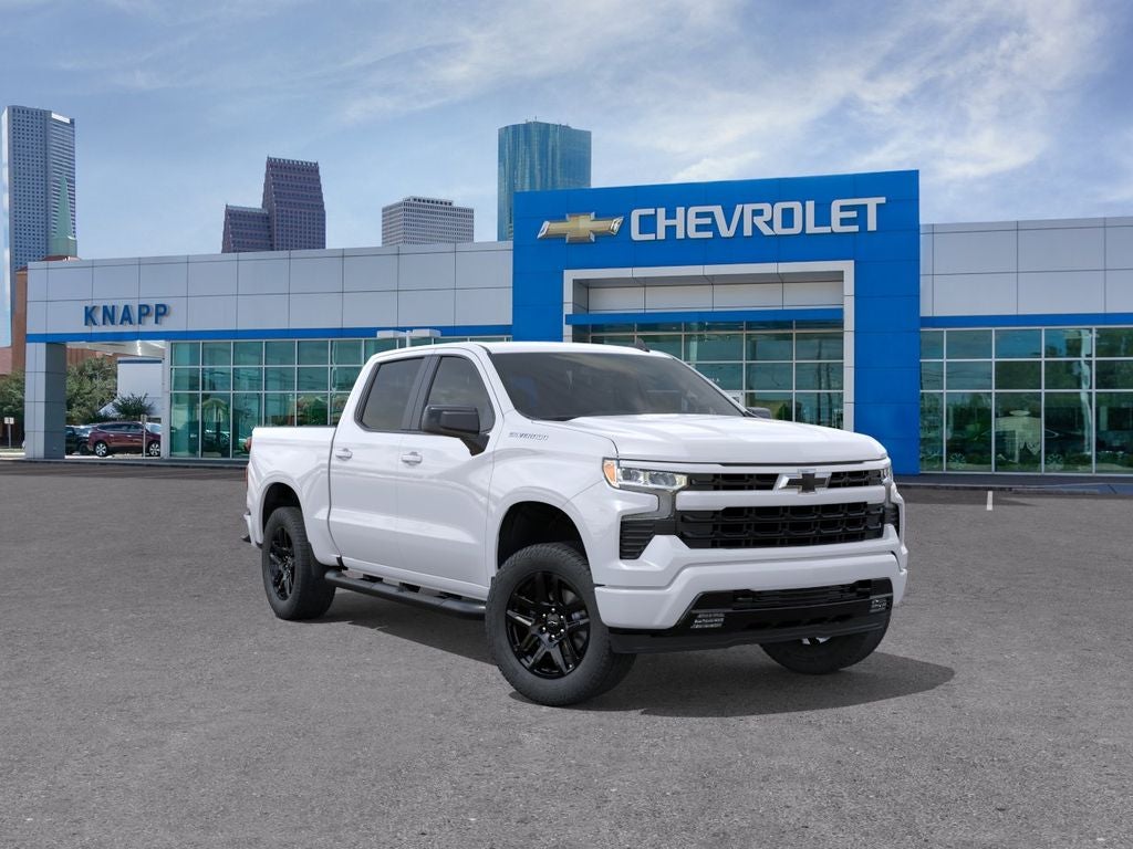 2026 Chevrolet Silverado 1500 RST in Summit White — front three-quarter view