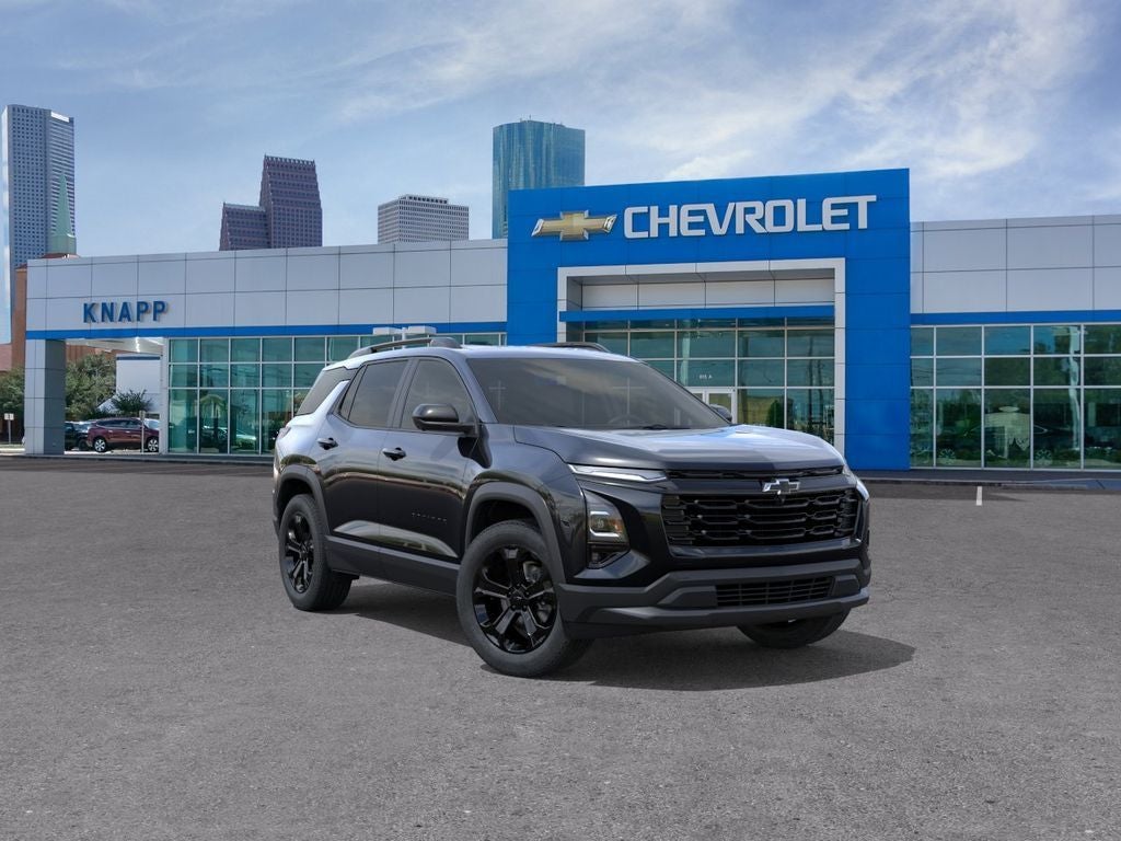 2026 Chevrolet Equinox FWD LT in Mosaic Black Metallic — front three-quarter view
