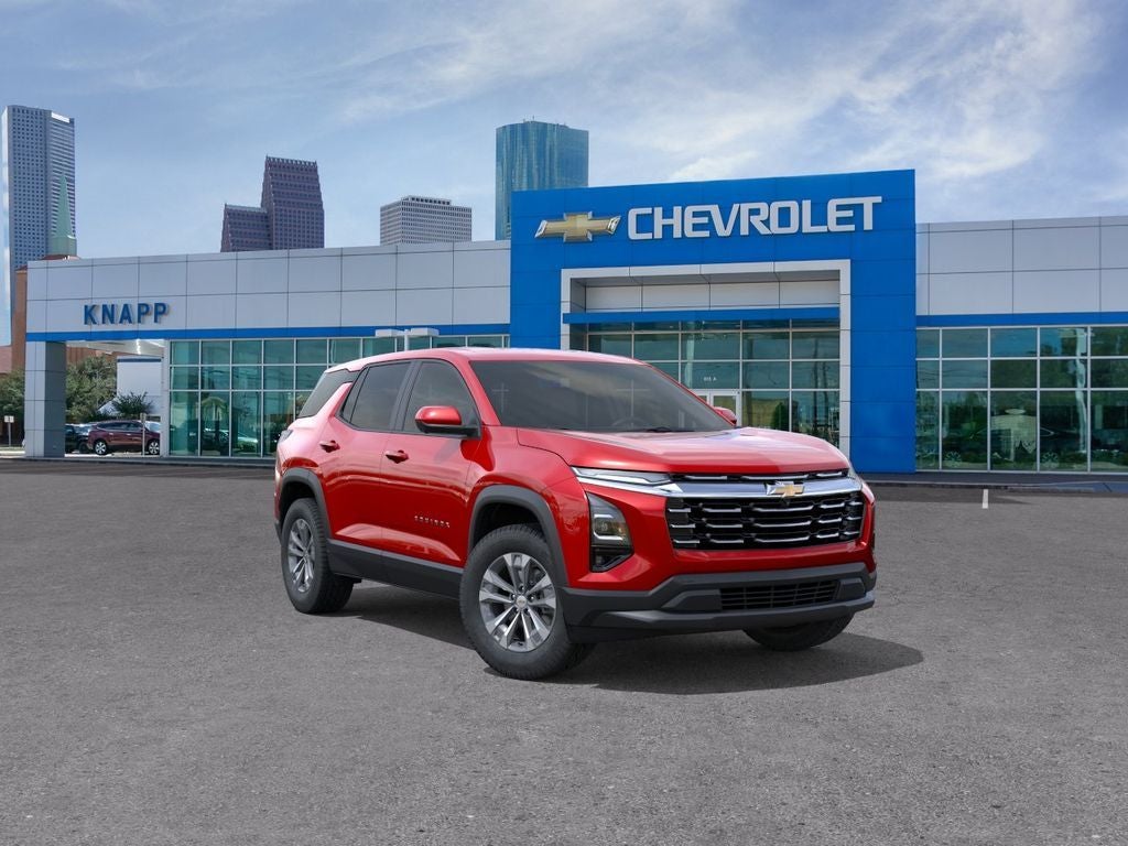 2026 Chevrolet Equinox FWD LT in Radiant Red Tintcoat — front three-quarter view