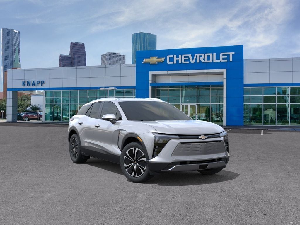 2026 Chevrolet Blazer EV FWD LT in Sterling Gray Metallic — front three-quarter view